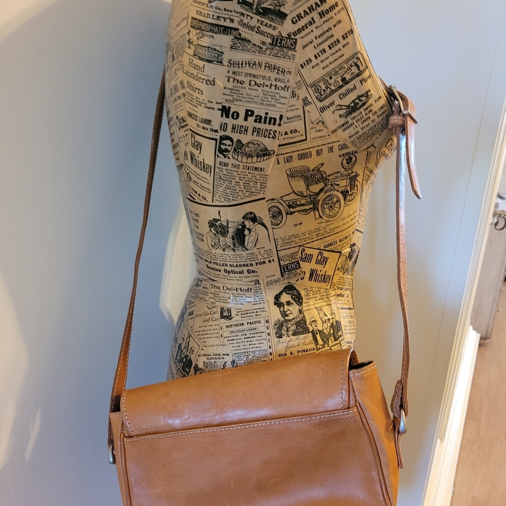 Leather crossbody handbag purse - Picture 6 of 10
